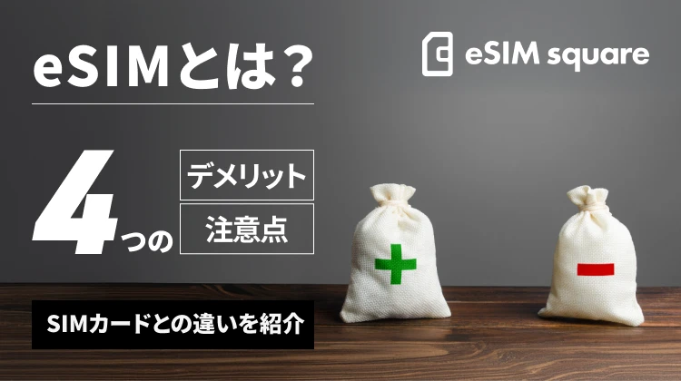 eSIMとは？４つのデメリットや注意点、SIMカードとの違いを紹介 